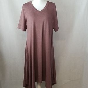 LOGO Lounge Jersey Dress with Handkerchief Hem